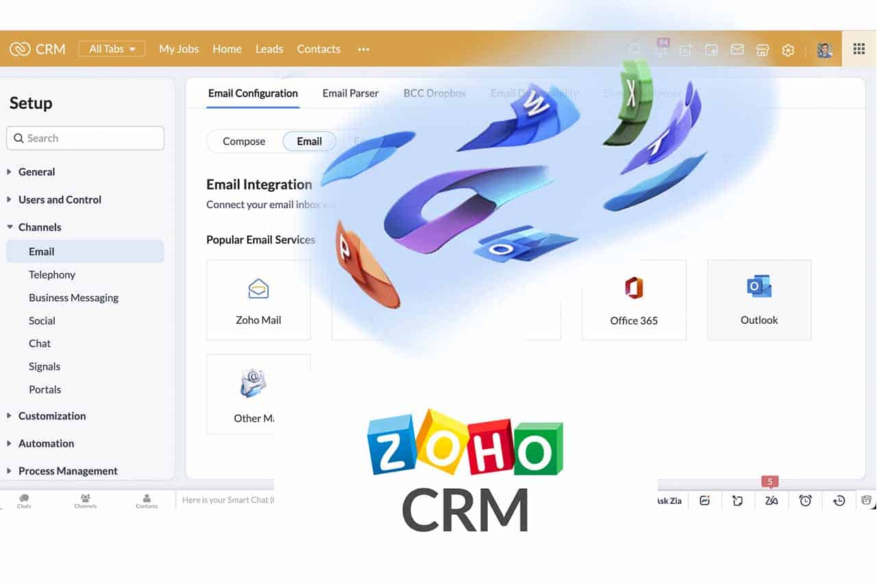 Autenticación de Office 365 y Microsoft Outlook para CRM y Zoho