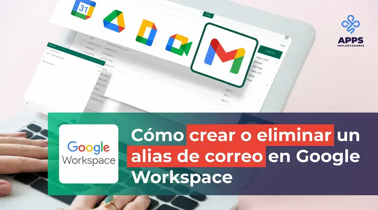 Imagen de cómo crear o eliminar un alias Gmail en Google Workspace