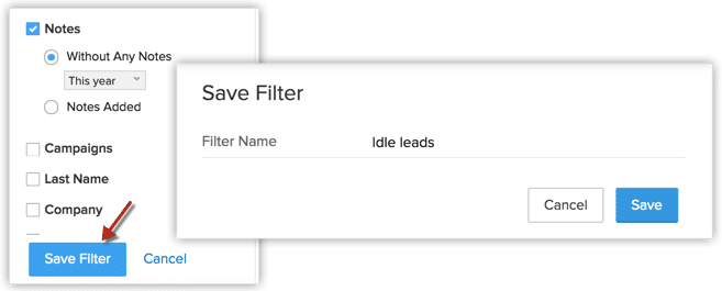 advanced filter save