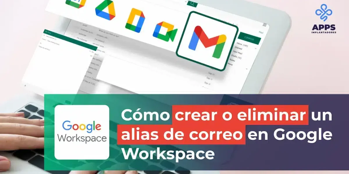 Imagen de cómo crear o eliminar un alias Gmail en Google Workspace
