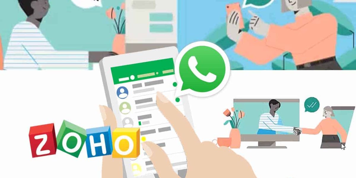 Imagen de la integración comercial de WhatsApp en Zoho