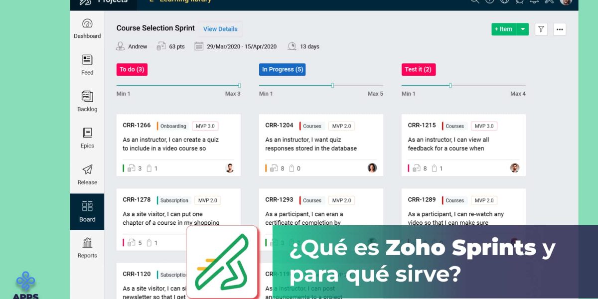 Zoho Sprints: qué es, cómo funciona
