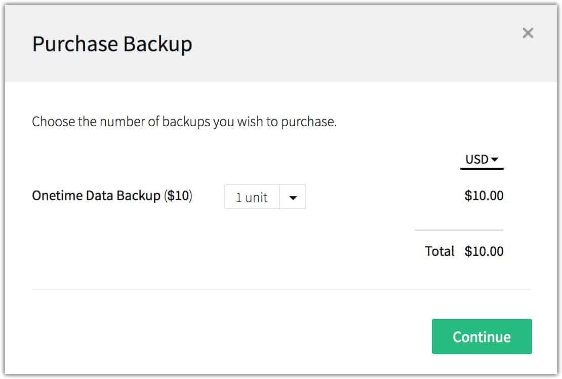 purchase data backup